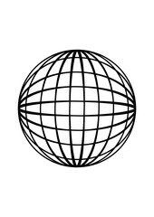 Circular area filled with an orthogonal abstract mesh-like line pattern, modern art