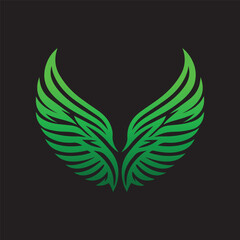wings vector logo template, wings vector logo element, wings vector illustration