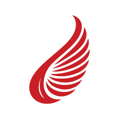 wings vector logo template, wings vector logo element, wings vector illustration