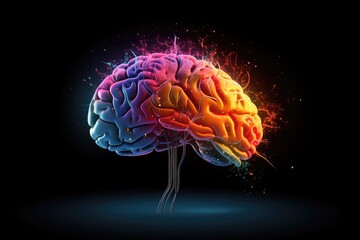 Obraz premium Brain Spike sorting identifies neuron spikes, aiding neurophysiology studies. Neural pruning refines neural networks. Neurology explores brain functions. Neural encoding Voltage gated ion channels