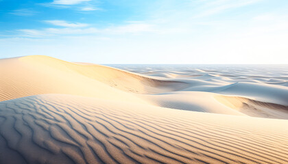 Fototapeta na wymiar Tranquil Desert Oasis in the Arid Sahara Landscape