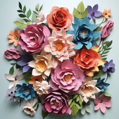 paper flowers, posted on reddit