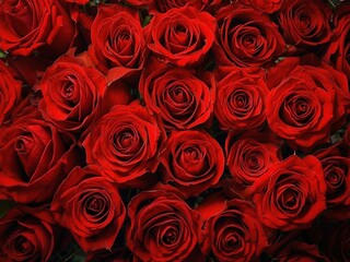 vibrant collection of red roses petal as inspiration to create captivating visuals