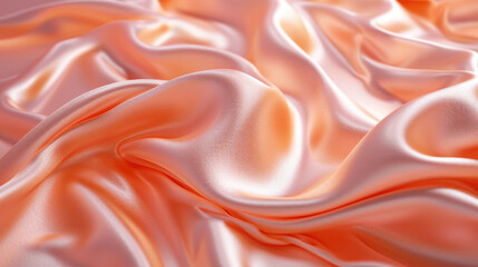 Silk fabric of color peach fuzz.