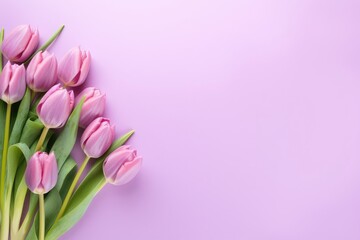 banner with spring flowers, spring concept international Women's Day