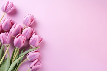 Fototapeta premium banner with spring flowers, spring concept international Women's Day