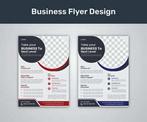 Vector Business flyer design template