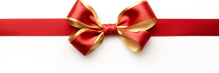 red and gold ribbon on Whitebackground, in the style of packed with hidden details, schoolgirl lifestyle created with Generative Ai