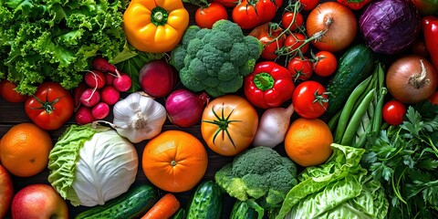 Healthy food , set of products for cooking a balanced meal , background , wallpaper
