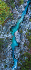 Soča river valley. Bovec, julian alps. Slovenia, Central Europe,