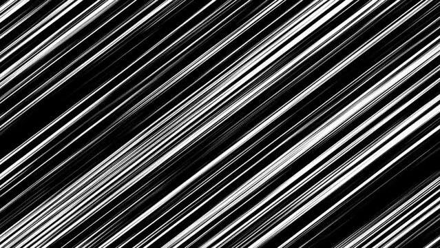 Motion stripes in ANIME style on a black background. Diagonal anime speed lines