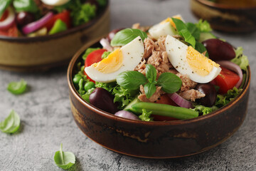 Nicoise salad - traditional French dish