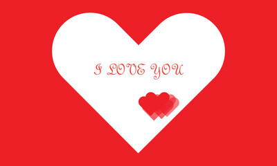 I Love You.
heart with ribbon
