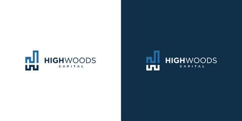 modern and unique H logo design