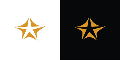 Luxury and unique star abstract logo design 2