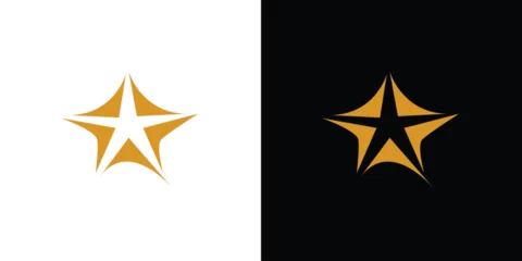 Fotobehang Luxury and unique star abstract logo design 2 © Rusly
