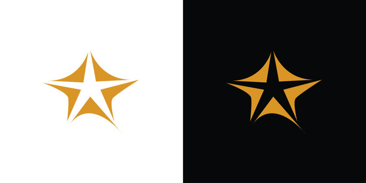 Luxury and unique star abstract logo design 2