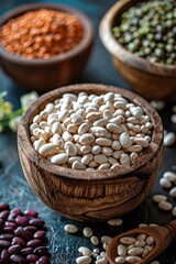 Fototapeta premium Beans and the keto diet a closer look at their compatibility. Generative AI.