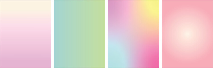 Obraz premium a set of grainy gradient background, marvelous pastel color background
