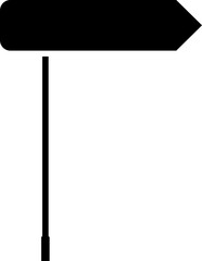 Obraz premium Signpost, direction icon isolated vector. Road traffic signs set. Board blank with place for text. Isolated information direction sign. Vector illustration