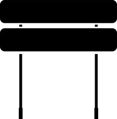 Obraz premium Signpost, direction icon isolated vector. Road traffic signs set. Board blank with place for text. Isolated information direction sign. Vector illustration