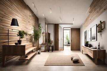 modern living room entrance
