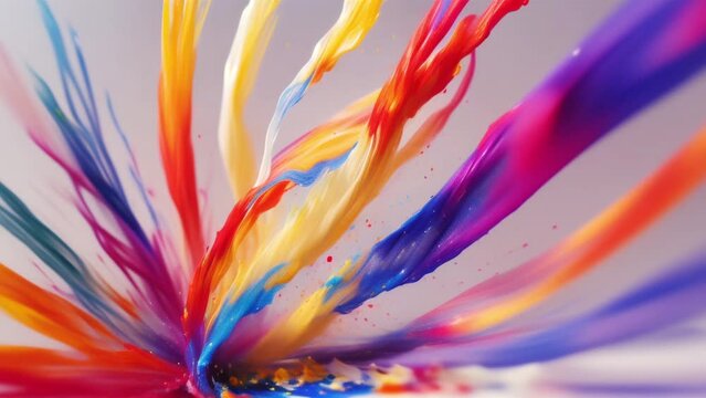 abstract background with paint fluids