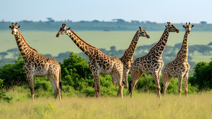 Obraz premium giraffe in the savannah
