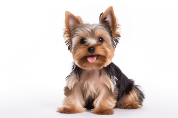 Yorkshire Terrier dog, isolated on white background