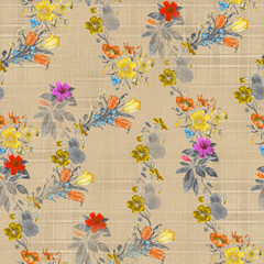 Floral Hand Made Digital Design Pattern  