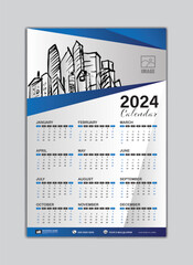 Wall Calendar 2024 template. Week Starts on Saturday. Set of 12 Months for calendar 2024 year. Desk calendar 2024 template. Printing design. polygon design. vector illustration.
