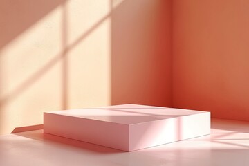 Abstract minimalist pantone inspired color peach fuzz ambient gradient wallpaper