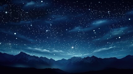 Naklejka na ściany i meble celestial night stars background illustration astronomy constellations, galaxy nebula, stargazing nocturnal celestial night stars background