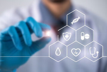 Doctor Holding Missing Piece, Medical Research, DNA Science, Healthcare Concept