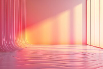 Abstract minimalist pantone inspired color peach fuzz ambient gradient wallpaper