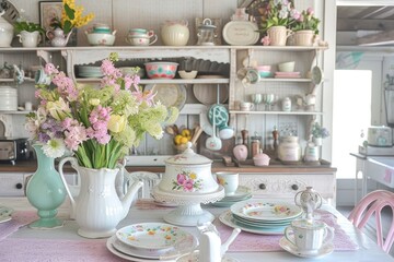 Cottage-Chic Easter Kitchen: