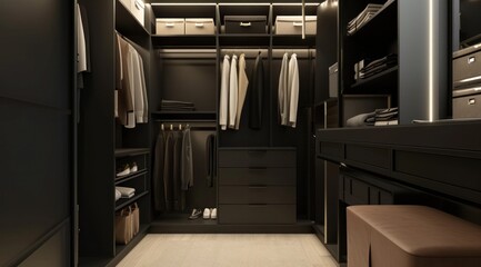 a minimalist style closet design ideas