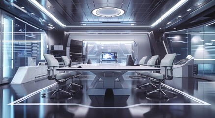 modern and futuristic office
