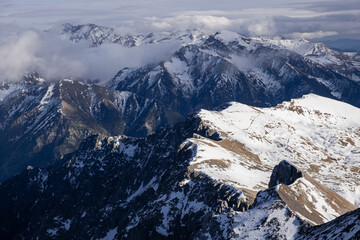 ascenso al pico Robiñera, Huesca, Aragón, cordillera de los Pirineos, Spain