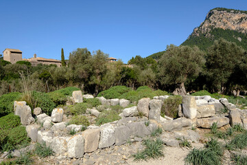Fototapeta na wymiar santuario talayotico de Son Mas, Valldemossa, Mallorca, balearic islands, Spain