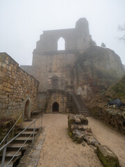 The ruins of Oybin. The temple and burg  founded as Celestines monastery