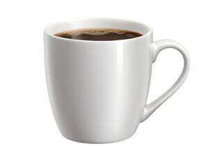 coffee cup isolated on white, transparente backgroud 