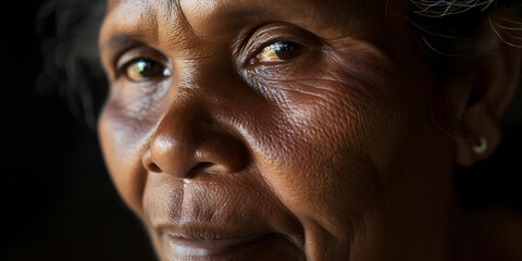 Obraz premium studio portrait of an Aboriginal man