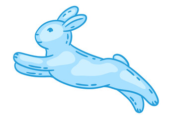 Obraz premium Illustration of cute Easter bunny.