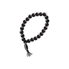 prayer beads icon vector illustration logo design
