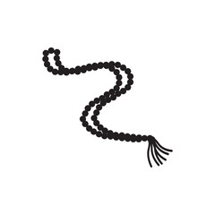 prayer beads icon vector illustration logo design