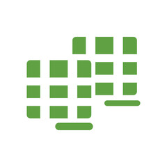 Modern solar power panels on white background