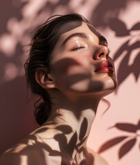 Portrait of beautiful natural woman