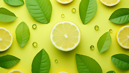 lemon slices background
