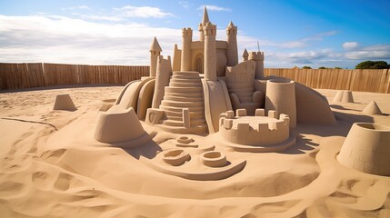 sand castle in the desert